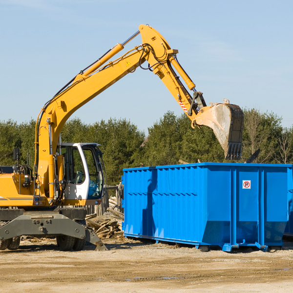 are there any restrictions on where a residential dumpster can be placed in Tullahassee OK